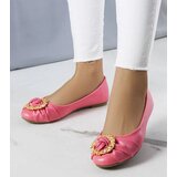 Gemre Pink ballet flats with gold ornament Antoinette | Shoptok.si