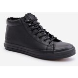 Big Star Men's Lined Zip-up Sneakers Black MM174012 Cene