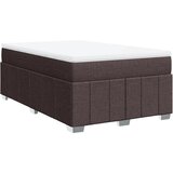 vidaXL Box spring postelja z vzmetnico temno rjav 120x200 cm blago, (21304556) | Shoptok.si