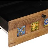 TV ormar s policom Prirodna 80 x 33 5 x 46 cm Čvrsto drvo manga - Prirodna | shoptok.hr
