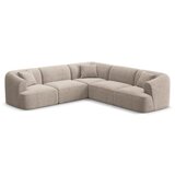 Cosmopolitan Design Svjetlo smeđa kutna garnitura od samta Campi – | shoptok.hr