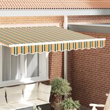 vidaXL Tenda valanca za okvir 2.5 m Zeleno in rumena 2.3x0.2 m Cene