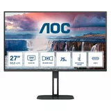 AOC monitor Q27V5C/BK 27 inch, IPS QHD monitor z USB-C 65W za prenosnik