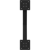 vidaXL noge kavne mize v obliki črke x 2 kosa črna 50x(30-31) cm jeklo | Shoptok.si