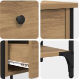 vidaXL noćni ormarići 2 kom. umjetnički hrast 34x36x70 cm obrađeno drvo | shoptok.hr