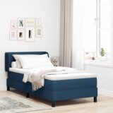  Krevet sa podnicom i madracem Plavi 100x200 cm Tekstil | shoptok.hr