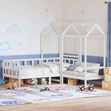  Set dnevnog kreveta s krovom 80x200 cm bijeli borovina | Eponuda.ba