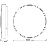 Osram LED plafonjera sa senzorom 24W 6500K IP20 crna | Eponuda.com