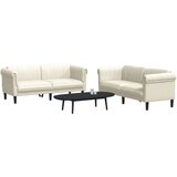 2-dijelni set sofa krem baršunasti | shoptok.hr