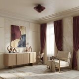  plafonsko svetlo plato 1xE27/15W/230V, prečnika 32 cm, bordo | Eponuda.com