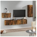  4-dijelni set TV ormarića boja dimljenog hrasta drveni | shoptok.hr