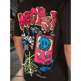 DStreet T-shirt męski z nadrukiem czarny | shoptok.hr