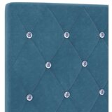 Krevet s box springom madracem i LED-om Plava 120 x 190 cm - Plava 120 x 190 cm Kristal s dugmadima | shoptok.hr