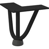  Noge za ukosnice za stolić za kavu 4 kom. Crne 10 cm Puni čelik | shoptok.hr