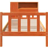 vidaXL Krevet s regalom za knjige bez madraca 75 x 190 cm masivno drvo | shoptok.hr