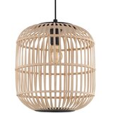 Eglo Bordesley viseća lampa E27, Ø35 cm, crna/prirodni bambus, 43216 | shoptok.hr