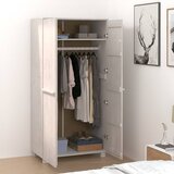  Ormar HAMAR bijeli 89 x 50 x 180 cm od masivne borovine | shoptok.hr