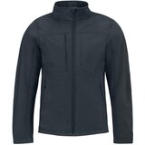 Jakna ZIP MUŠKA B&C HOODED SOFTSHELL TAMNO PLAVA M | Shoptok.si