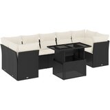  8-dijelni set vrtnih sofa od poliratana s jastucima crni Crna 100 x 55 x 73 cm | Shoptok.si