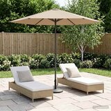  Vrtni suncobran 230 x 230 cm Poliester Pravokutni Sivosmeđa | shoptok.hr