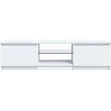 TV ormarić s LED svjetlima bijeli 140 x 40 x 36 cm | Eponuda.com
