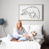  Slika - Cat\'s Dreams (1 Part) Vertical 60x40 U prirodnom drvenom okviru | shoptok.hr