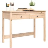 vidaXL Radni stol s ladicama 100 x 50 x 78 cm od masivne borovine | shoptok.hr