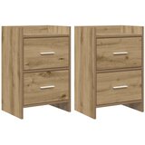 vidaXL Noćni ormarići 2 pcs Hrast artisan 40 x 30 x 60 cm Cijene