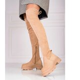 SHELOVET Women's musketeers on platform beige | shoptok.hr