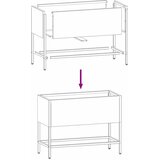  Povišeni Vrtni Planter Antracit 60 x 26 x 45 cm Čelik | shoptok.hr