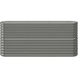 vidaXL Visoka greda iz prašno premazanega jekla 152x40x68 cm siva | Shoptok.si