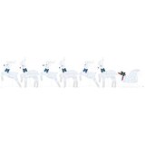  LED Riječni jeleni 7 pcs Srebrno tkanina | shoptok.hr