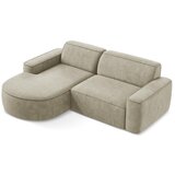 Makamii Bež kutna garnitura od šenila (s lijevim kutom/s ležaljkom) Omao – | shoptok.hr