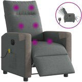 Maison Chic Električni masažni naslanjač - Relax naslanjač temno sivo blago, (22061773) | Shoptok.si