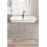Hanah home trpezarijski sto nira white gold Cene