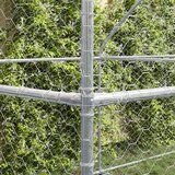  Kućica za pse s pohranom 4 pcs Srebrno 8 x 2 x 2 m Čelik | shoptok.hr
