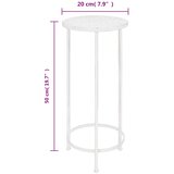  3-dijelni set stalaka za biljke od metala antikni bijeli | shoptok.hr