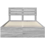  Konstrukcija postelje z vzglavjem Siva Sonoma 150 x 200 cm, (5000103250) | Shoptok.si