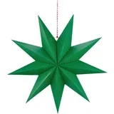 Papirnata božična zvezda, Stripes 60cm - Dark Green