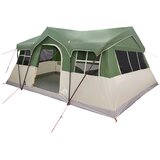 vidaXL Obiteljski šator 487 x 340 x 216 cm Zelena Poliester i čelik - Zelena | shoptok.hr