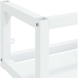  stenski kopalniški regal bel 40x38x31 cm železo, (20580032) | Shoptok.si