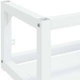  Zidni okvir za kupaonski umivaonik bijeli 40x38x31 cm željezni | shoptok.hr