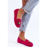 Boto Suede Loafers With Bow And Fringes Fuchsia Dorine | Shoptok.si