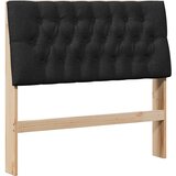  Tapecirani uzglavlje Crna 100 cm Čvrsto borovo drvo | shoptok.hr