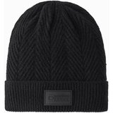 Ombre Men's knitted sweater-knit cap with patch - black
