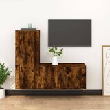 vidaXL 2-dijelni set TV ormarića boja dimljenog hrasta drveni | shoptok.hr