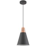  Črna viseča svetilka s kovinskim senčilom ø 22 cm Gianni – Cene