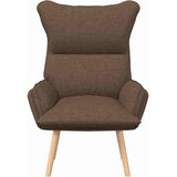  Fotelja Smeđa 69 x 74 x 93 cm Tkanina i šperploča | shoptok.hr