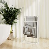  Samostojeći stalak za ručnike bijeli 48 x 24 x 79 cm željezni Cijene