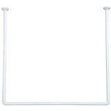  DRŽAČ ZAVJESE ZA KADU KUTNI 80X80X80 CM BIJELA TENDANCE | shoptok.hr